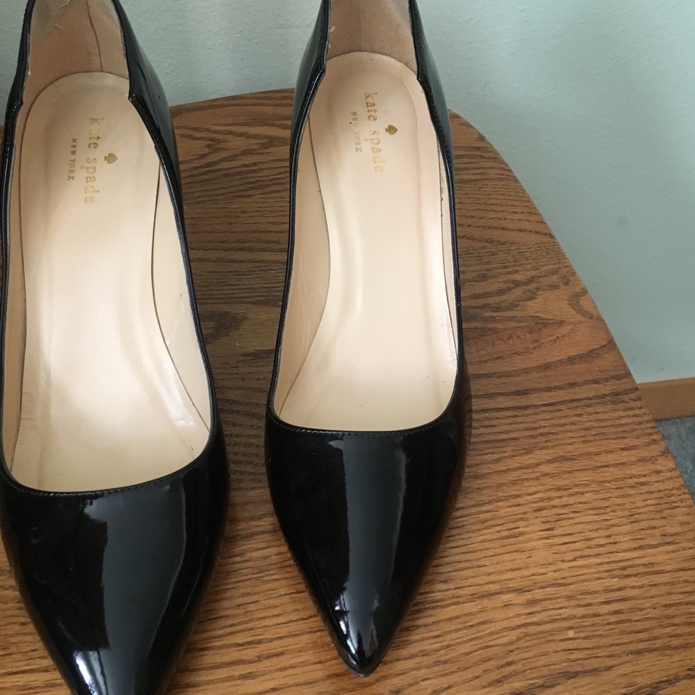 Black Patent Leather Kate Spade Heels